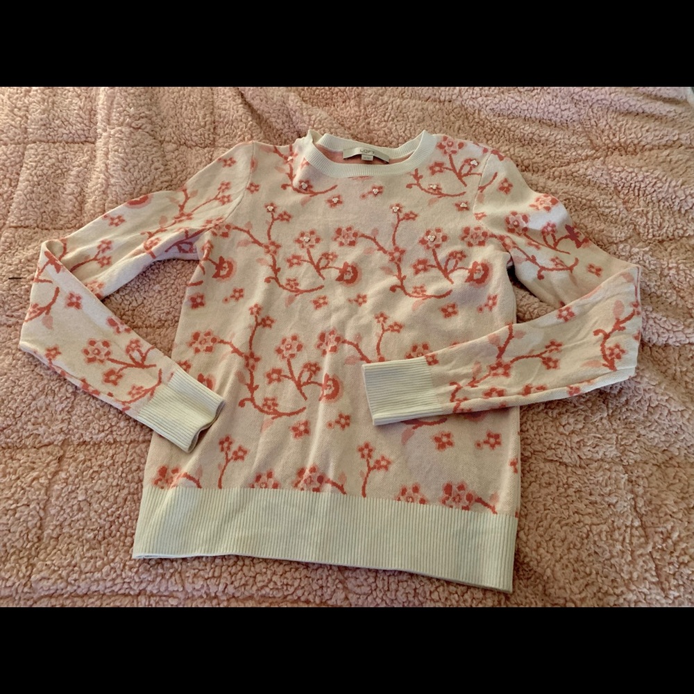 5/$25 - Cherry blossom sweater